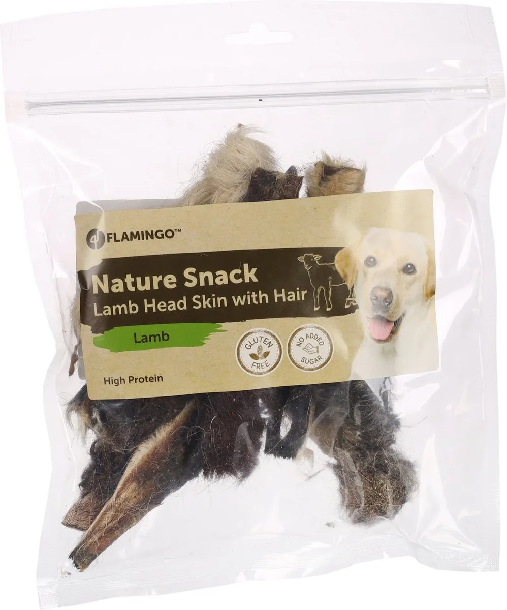 Flamingo Nature Schaapshoofdhuid Met Haar 200g