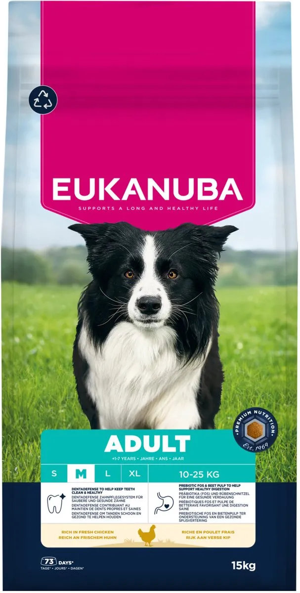 Eukanuba Adult Medium Breed Kip Hondenbrokken 15kg