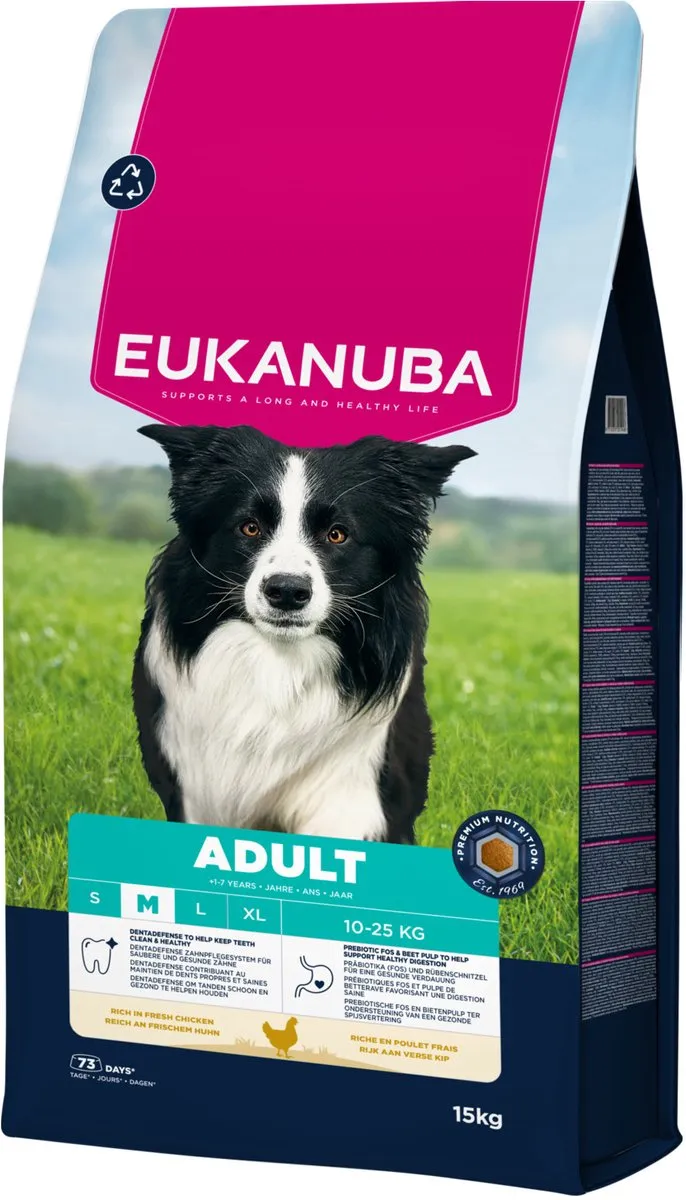 Eukanuba Adult Medium Breed Kip Hondenbrokken 15kg
