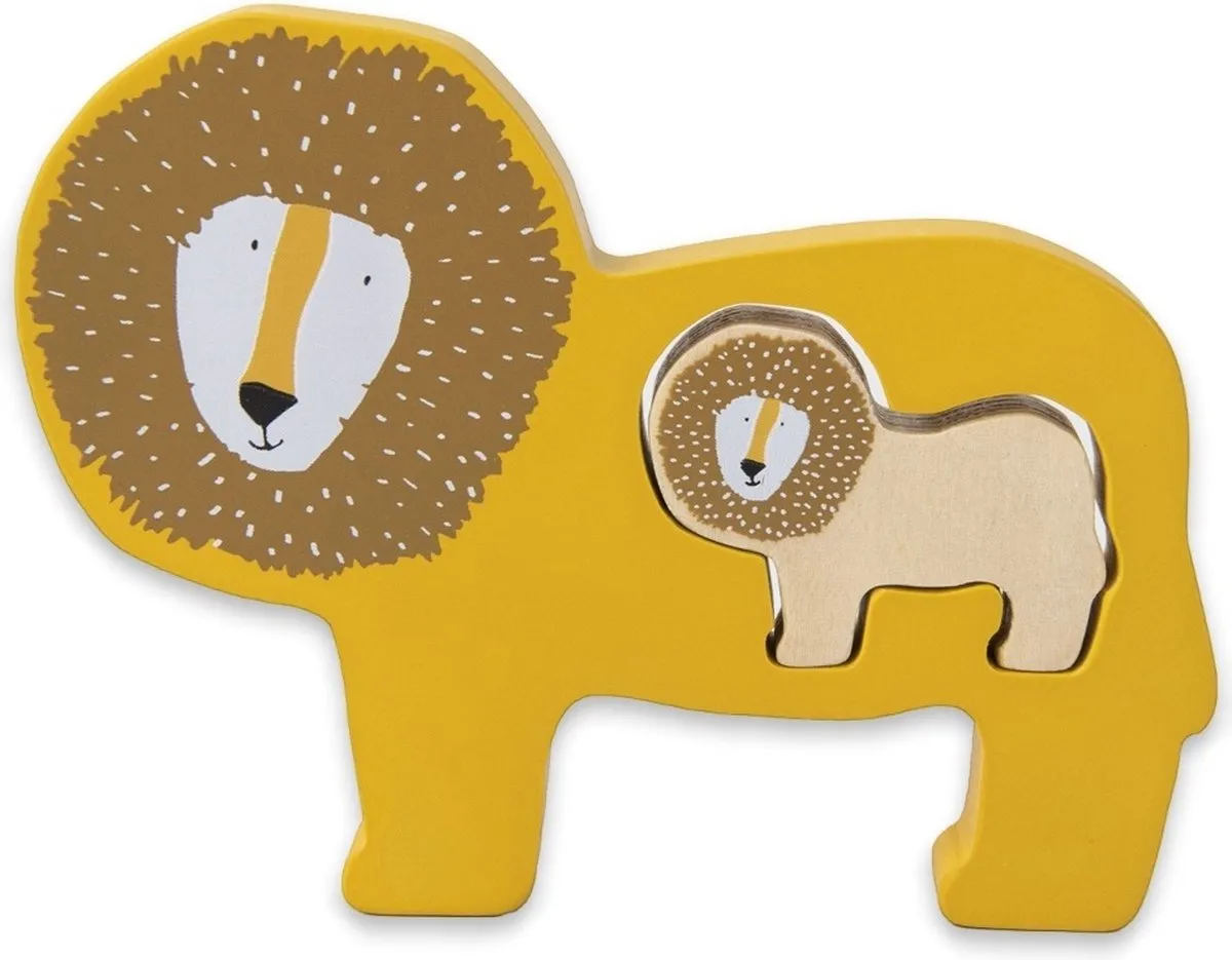 Trixie Houten Babypuzzel Mr. Lion - 1 Stuk