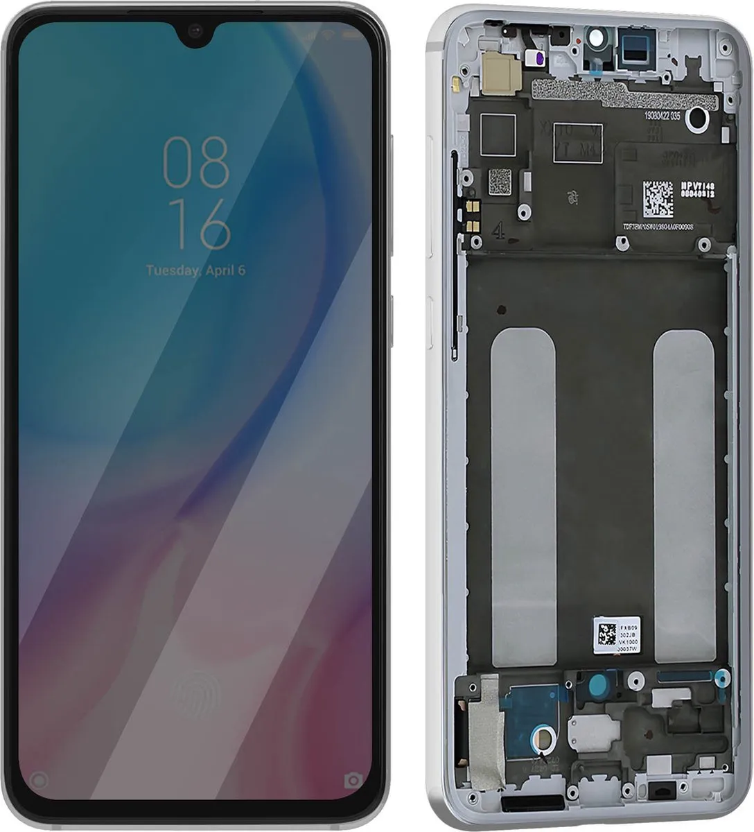 Xiaomi Mi 9 Lite Schermset Wit - Origineel