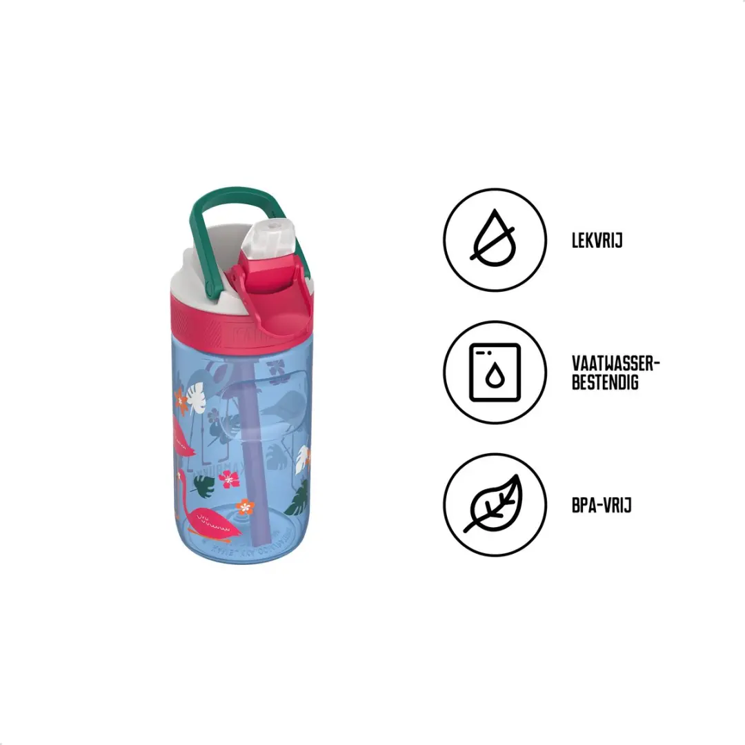 Kambukka Lagoon Waterfles 400ml - Blue Flamingo - afbeelding 4 van 6
