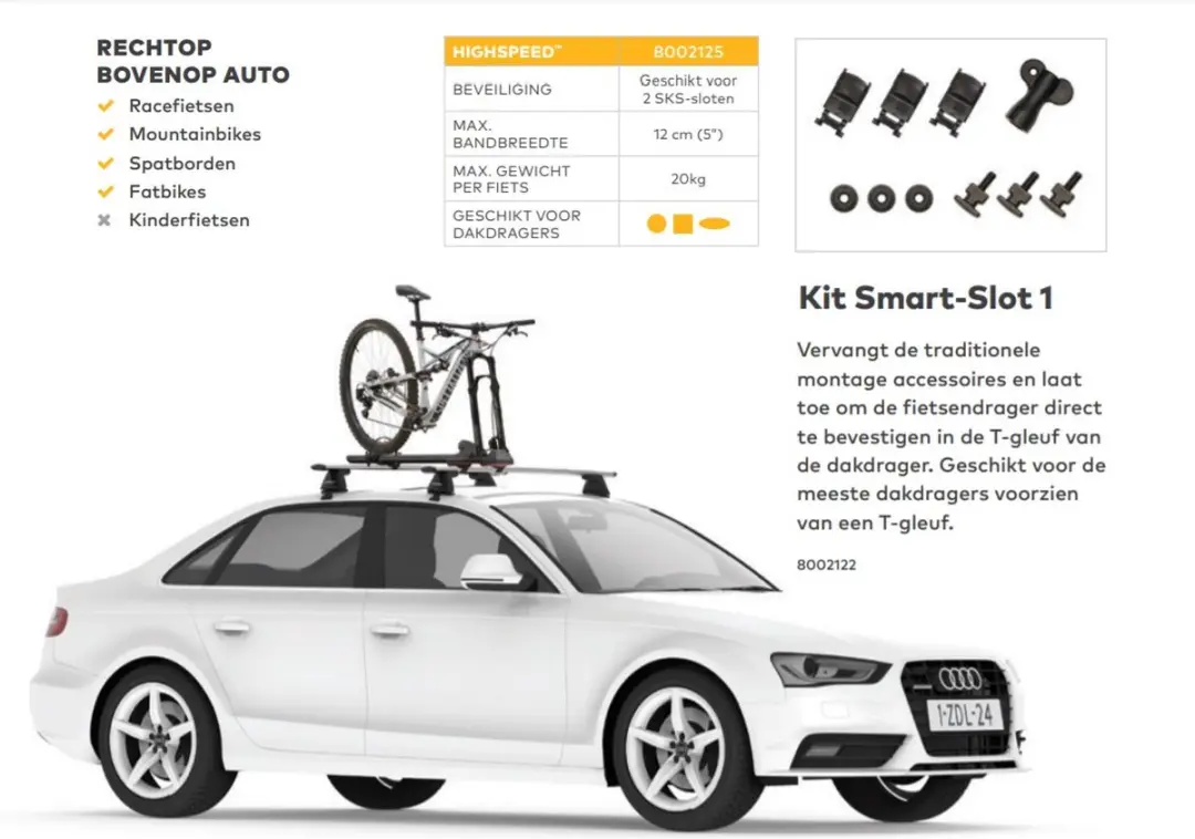 Tesla Model 3 S X en Y Dak Fietsendrager Fietsdrager 2 electrische fietsen Auto