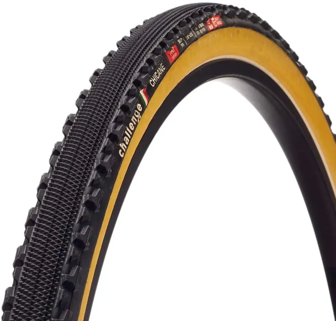 Challenge Chicane PRO OPEN Cyclocross vouwband 33mm - Black/Brown - afbeelding 4 van 4
