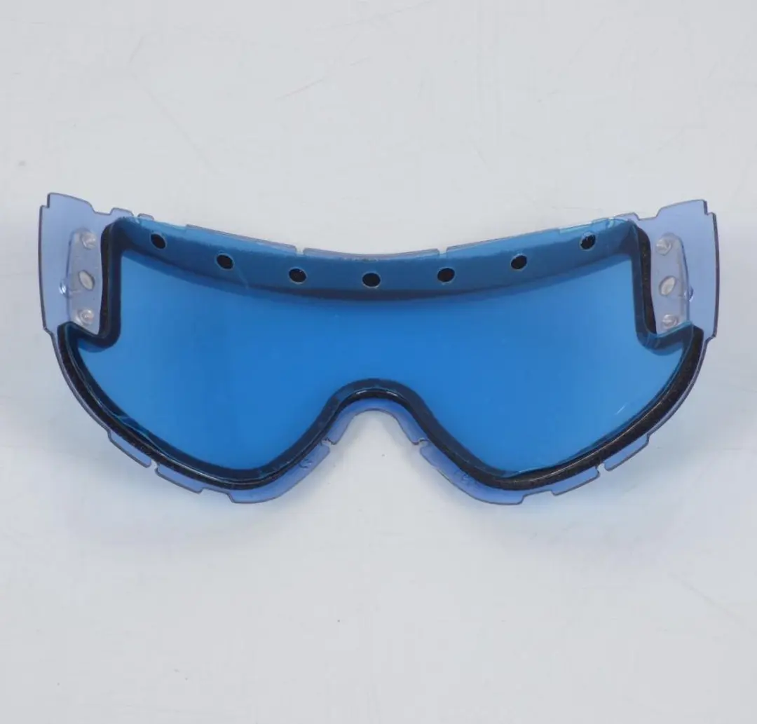 Blauw dubbel geventileerd scherm voor crossbril Smith Piston motor quad Nieuw