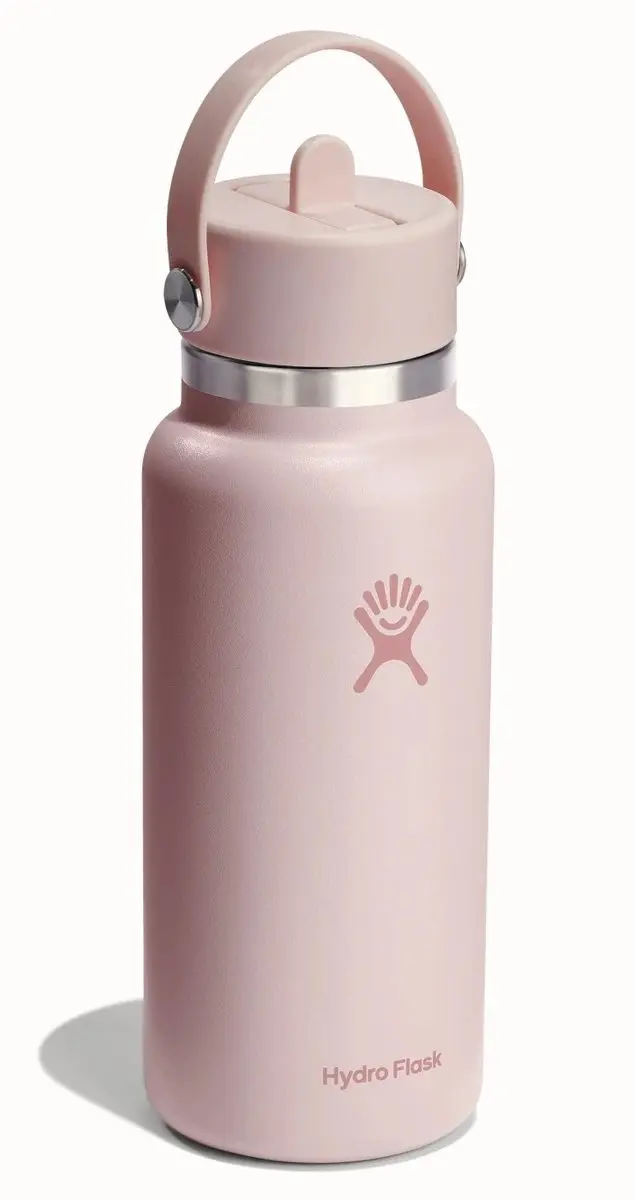 Hydro Flask Wide Mouth Flex Straw Cap 946ml Roze - afbeelding 2 van 3