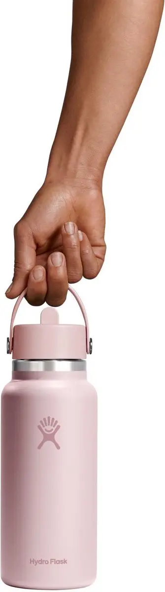 Hydro Flask Wide Mouth Flex Straw Cap 946ml Roze - afbeelding 3 van 3