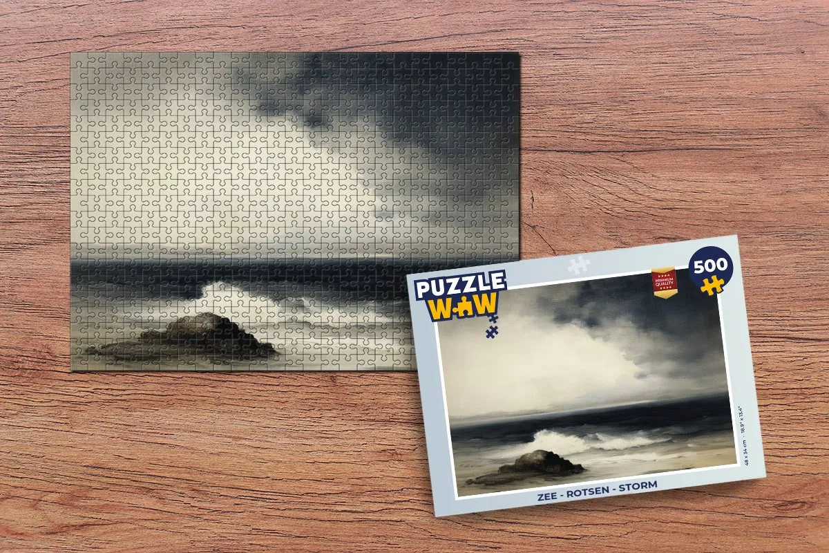 PuzzleWow Zee - Rotsen Legpuzzel 500 Stuks