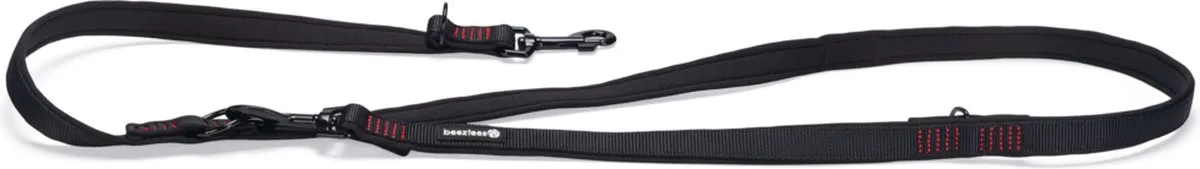 Beeztees Parinca Premium Hondenriem - Zwart 2m x 20mm