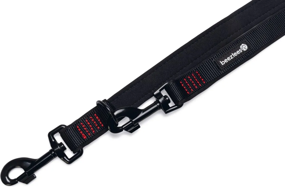 Beeztees Parinca Premium Hondenriem - Zwart 2m x 20mm
