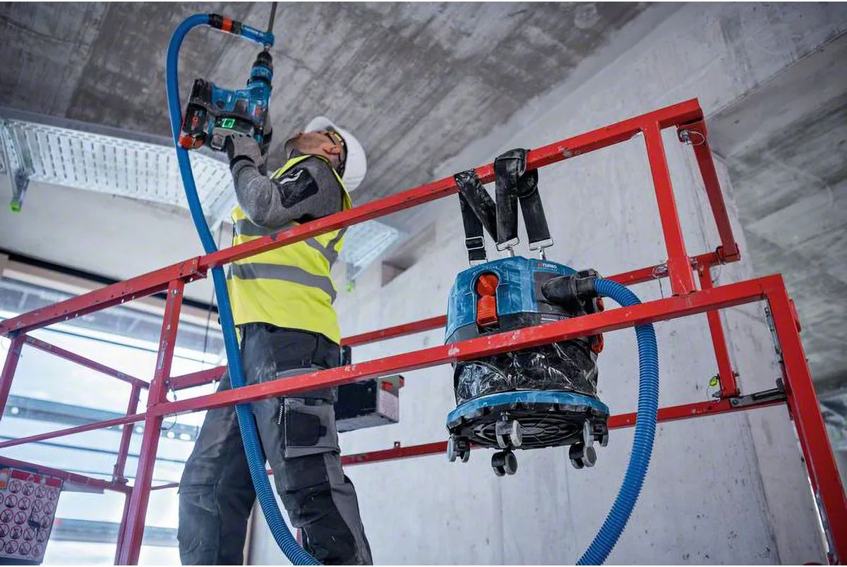 Bosch Professional GAS 18V-12 MC Accu Stofzuiger - Blauw/Rood