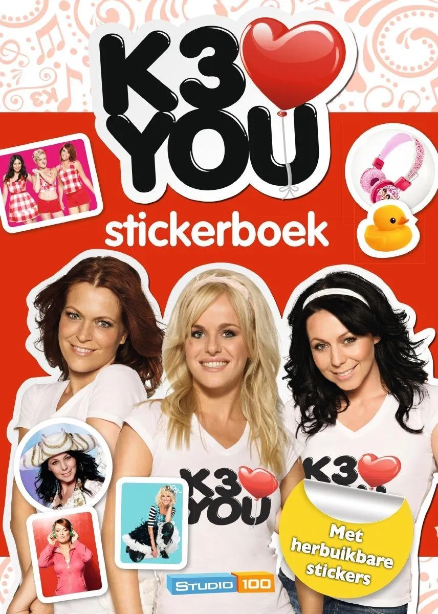 Studio 100 K3 Loves You Stickerboek