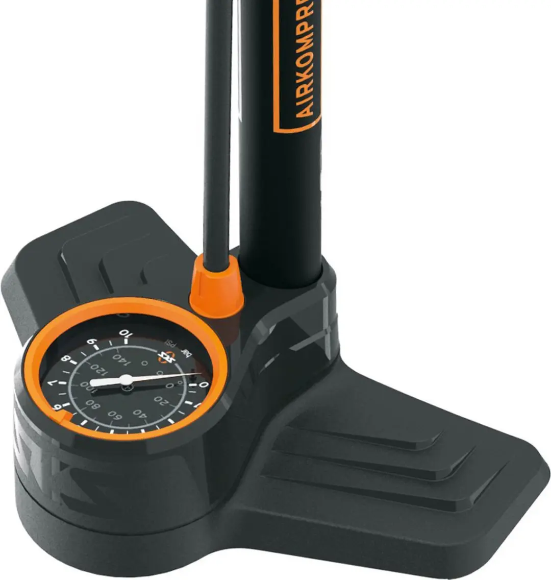 SKS Air-X-Plorer 10.0 vloerpomp - Zwart Oranje - afbeelding 3 van 6