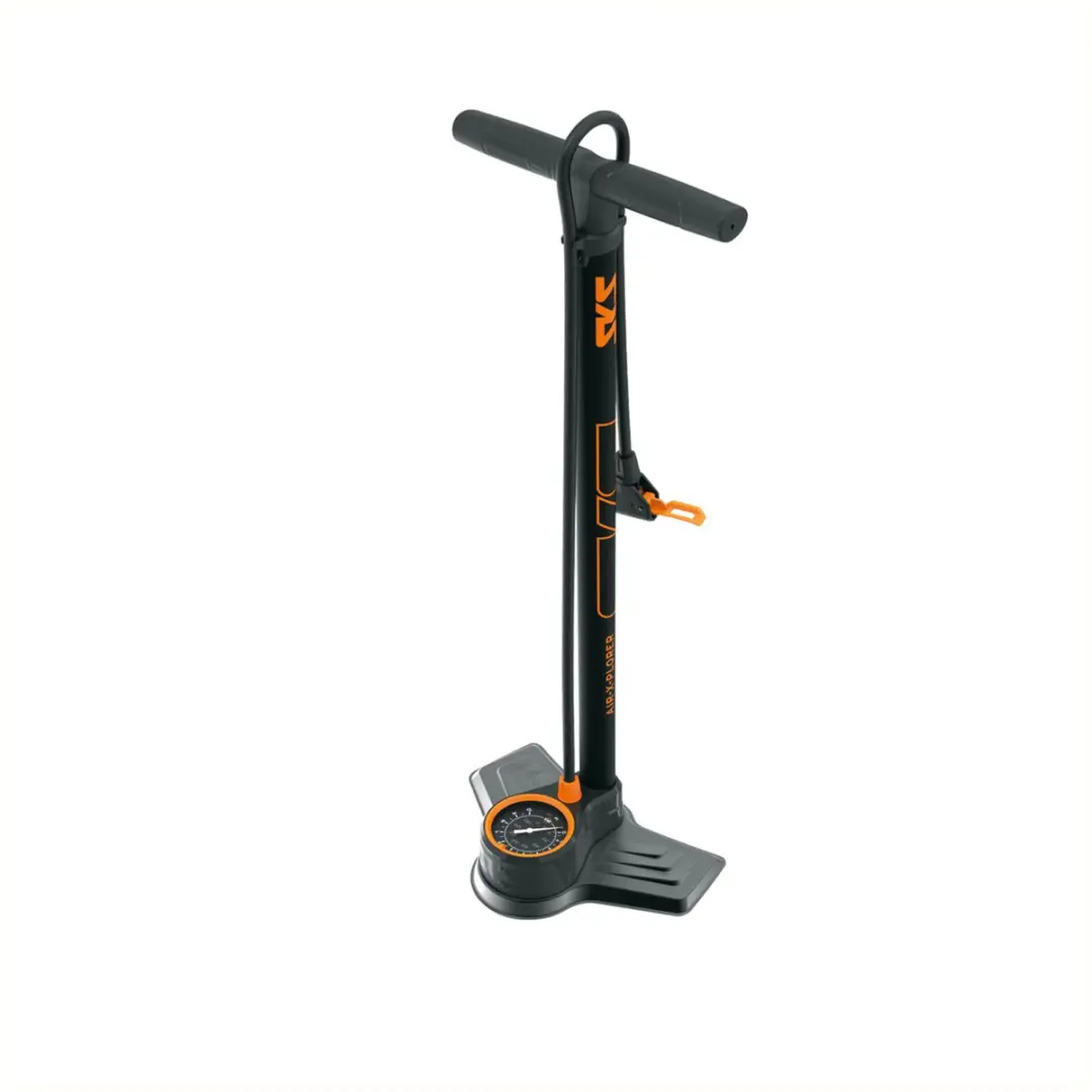 SKS Air-X-Plorer 10.0 vloerpomp - Zwart Oranje - afbeelding 2 van 6