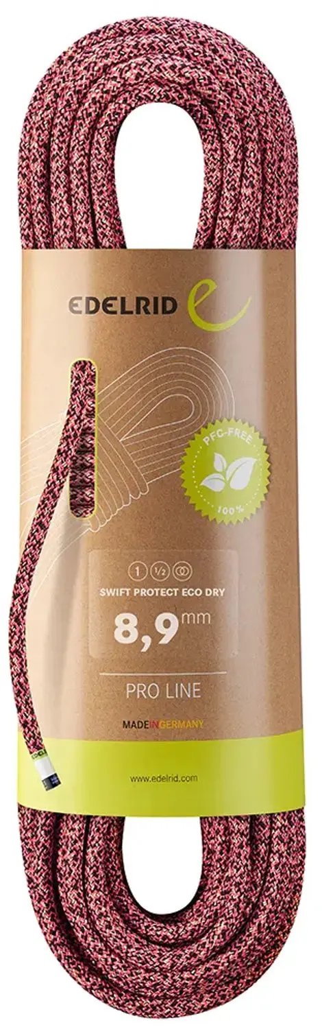 Edelrid Swift Protect Eco Dry 8.9 Mm Touw Roze 60 m