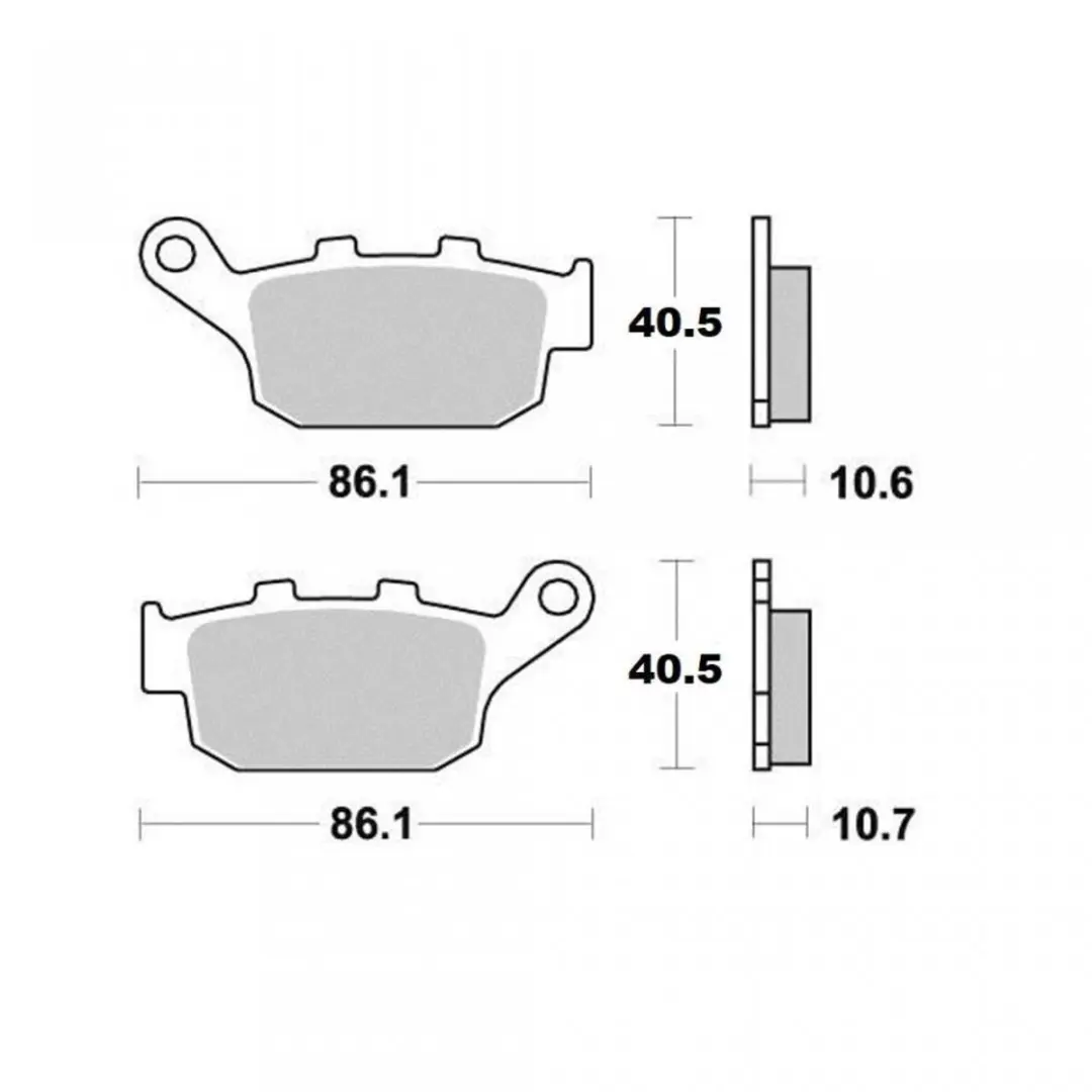 Plaquette de frein Ferodo pour Moto Honda 750 Nc X Abs 2014 à 2023 AR Neuf