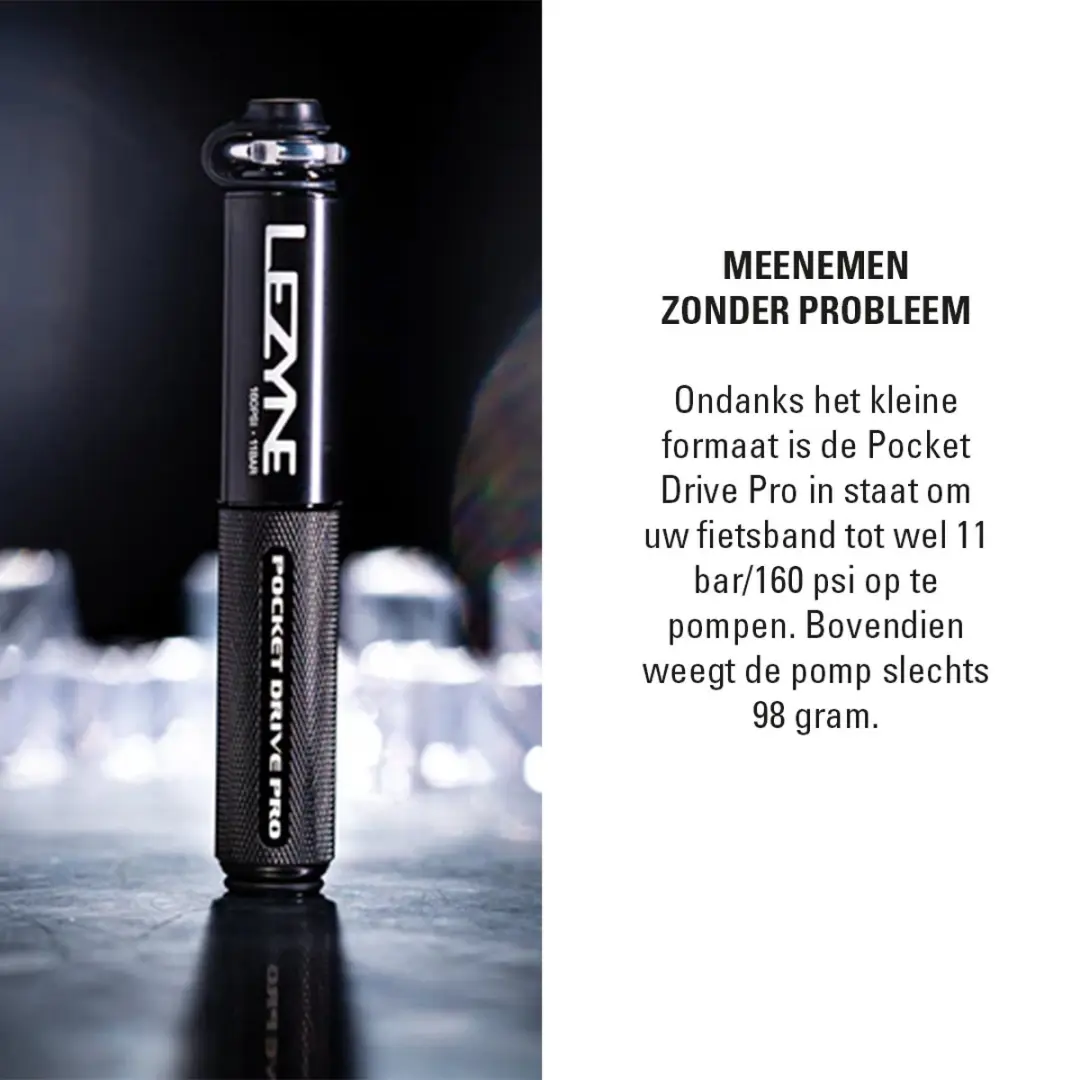 Lezyne Pocket Drive Pro Handpomp - afbeelding 5 van 6