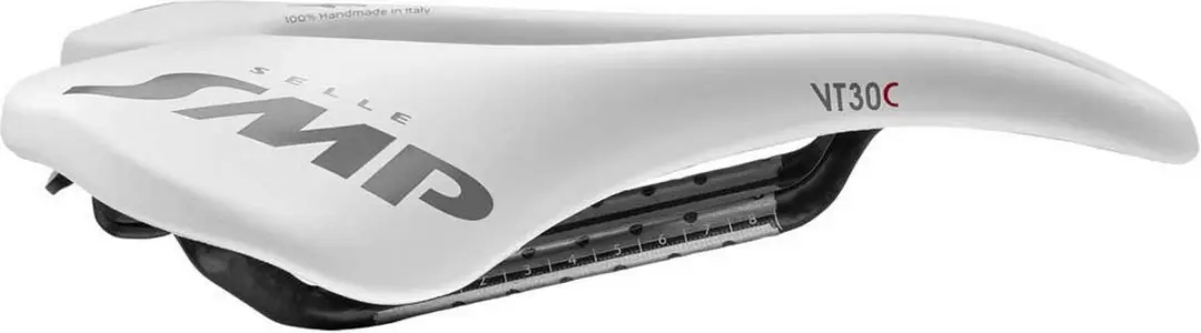 Selle Smp Vt30c Carbon Zadel Wit 155 mm Man