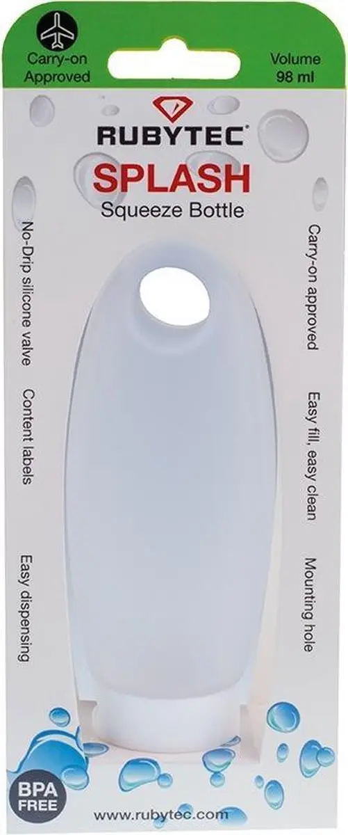 Rubytec Splash Knijpfles 98ml Wit - afbeelding 2 van 3