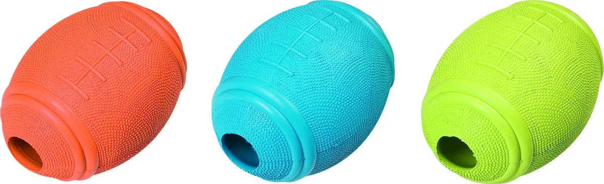 Flamingo Rubber American Football Hondenspeelgoed L - Blauw