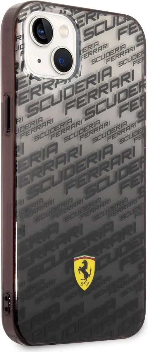 Ferrari Scuderia Gradient Allover Hoes - iPhone 14 Plus - Zwart