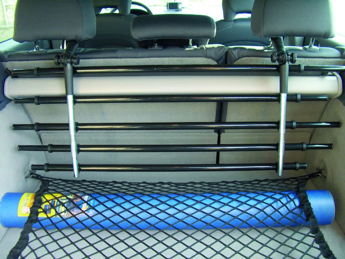 Flamingo Walky Barrier Auto-hondenrek - 5 stangen - Zwart - afbeelding 5 van 6