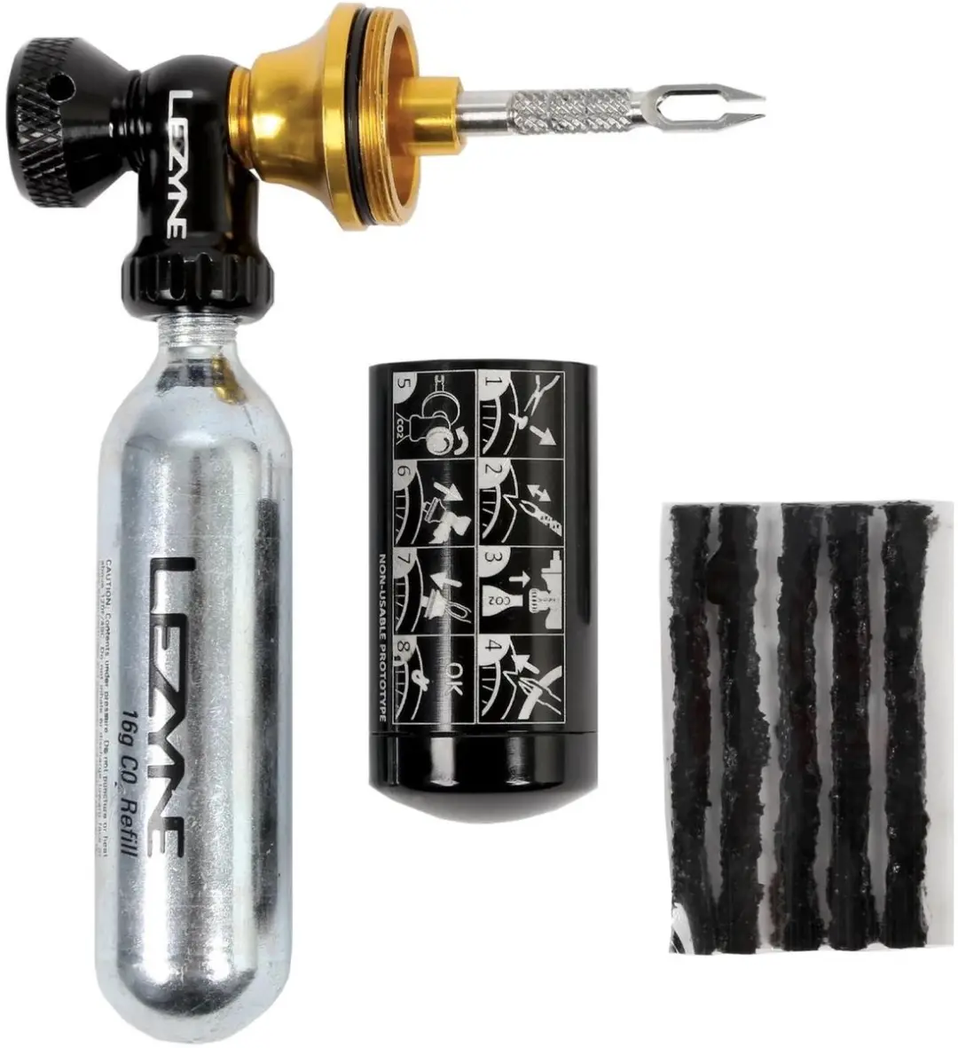 Lezyne Tubeless Co2 Blaster + 2 x 20g Co2