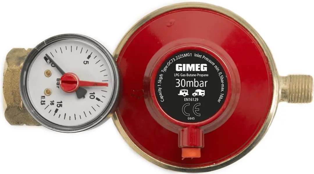 Gimeg Gasdrukregelaar met manometer