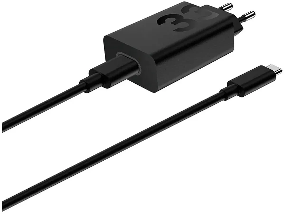 Motorola TurboPower 33W Oplader PG38C06448 - USB-C Kabel - 2x USB-C - Zwart