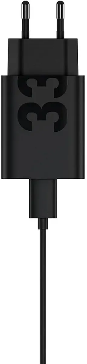 Motorola TurboPower 33W Oplader PG38C06448 - USB-C Kabel - 2x USB-C - Zwart