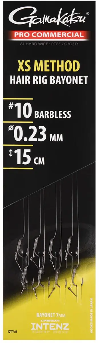 Gamakatsu Pro Commercial XS Method Hair Rig H14 0.19mm 10cm - afbeelding 5 van 5