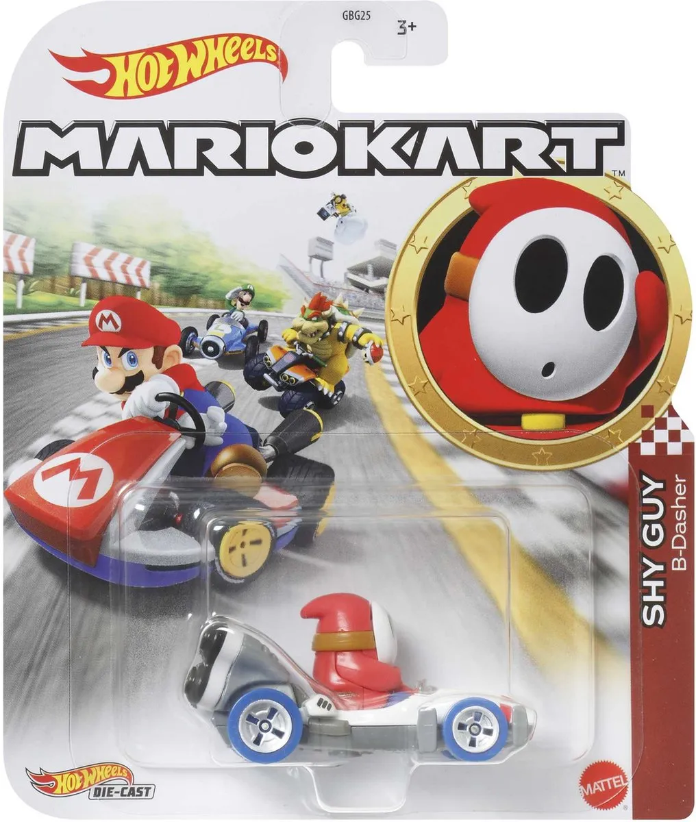 Hot Wheels Mario Kart Shy Guy B-Dasher Kart - Multicolor