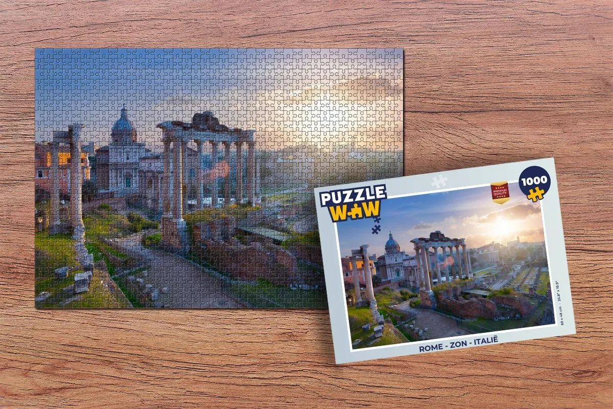 PuzzleWow Legpuzzel Italië - 1000 Stuks - Multicolor