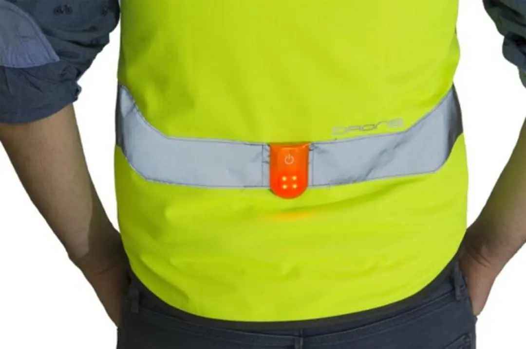 WOWOW Drone Veiligheidsvest met Rits - Geel - afbeelding 6 van 6