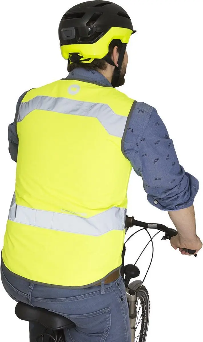 WOWOW Drone Veiligheidsvest met Rits - Geel - afbeelding 4 van 6
