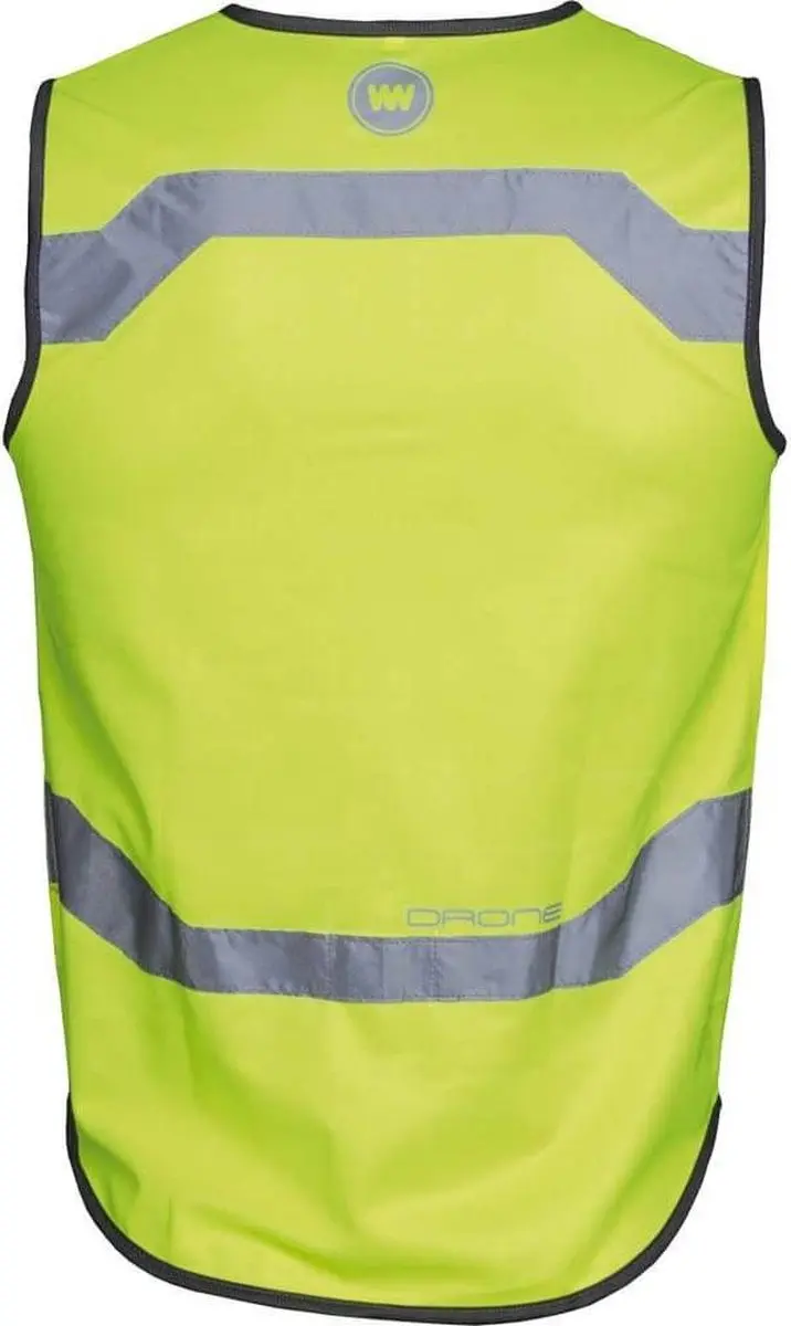 WOWOW Drone Veiligheidsvest met Rits - Geel - afbeelding 3 van 6