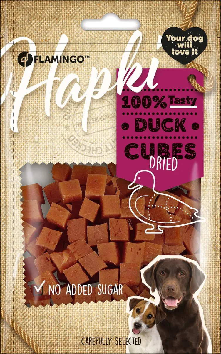 Flamingo Hondensnack Duck Cubes 85g