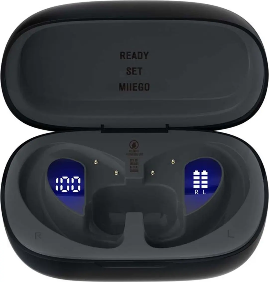 MIIEGO MIIBUDS Active Go draadloze sportoordopjes - Zwart - afbeelding 6 van 6