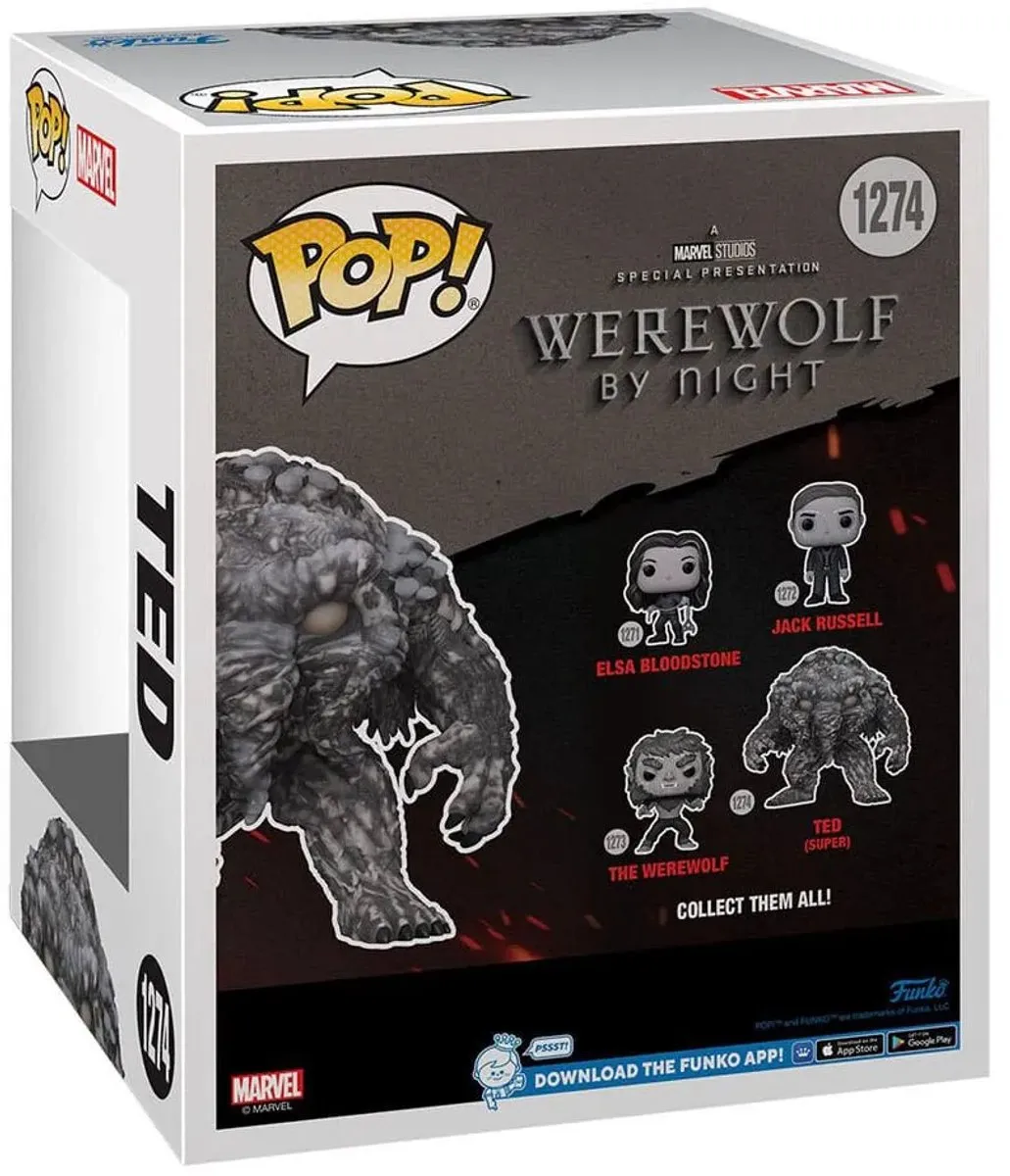 Marvel Funko POP! Werewolf By Night Man-Thing 74537 - 15cm - Multicolor - afbeelding 3 van 6
