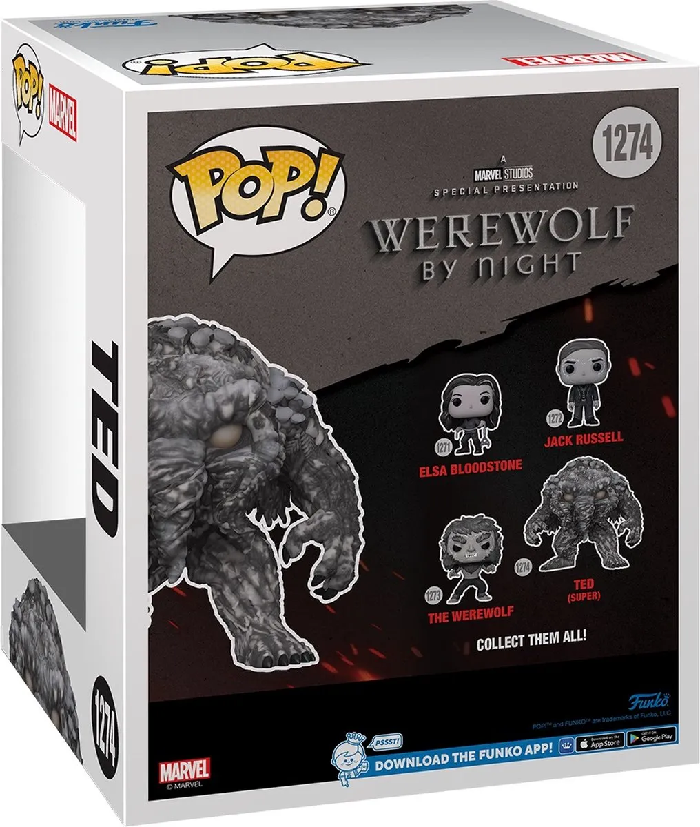 Marvel Funko POP! Werewolf By Night Man-Thing 74537 - 15cm - Multicolor - afbeelding 5 van 6