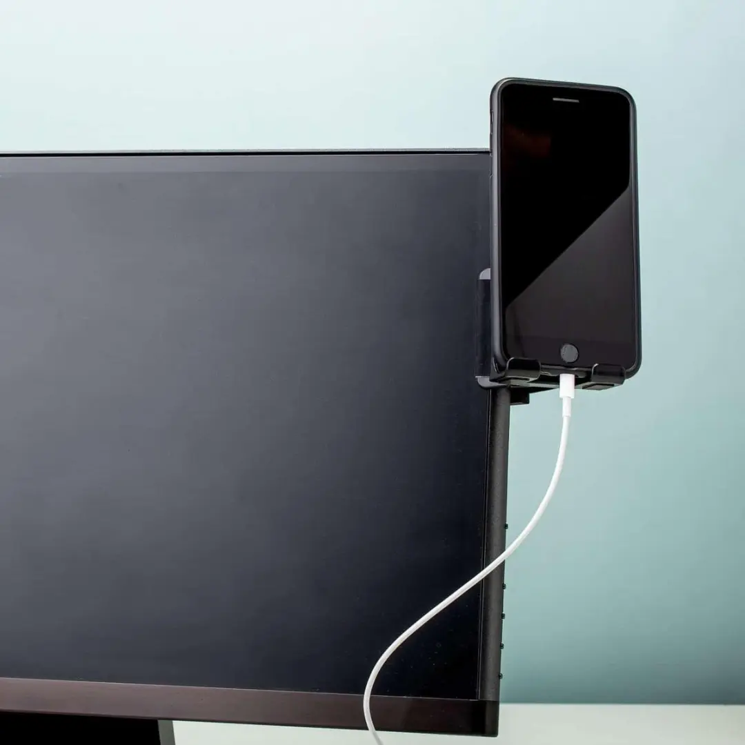 Kikkerland Monitor Smartphonehouder US214 - Zwart - afbeelding 5 van 6
