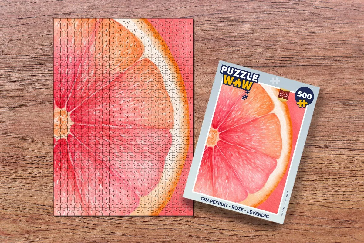 PuzzleWow Grapefruit Legpuzzel 500 Stuks - Multicolor