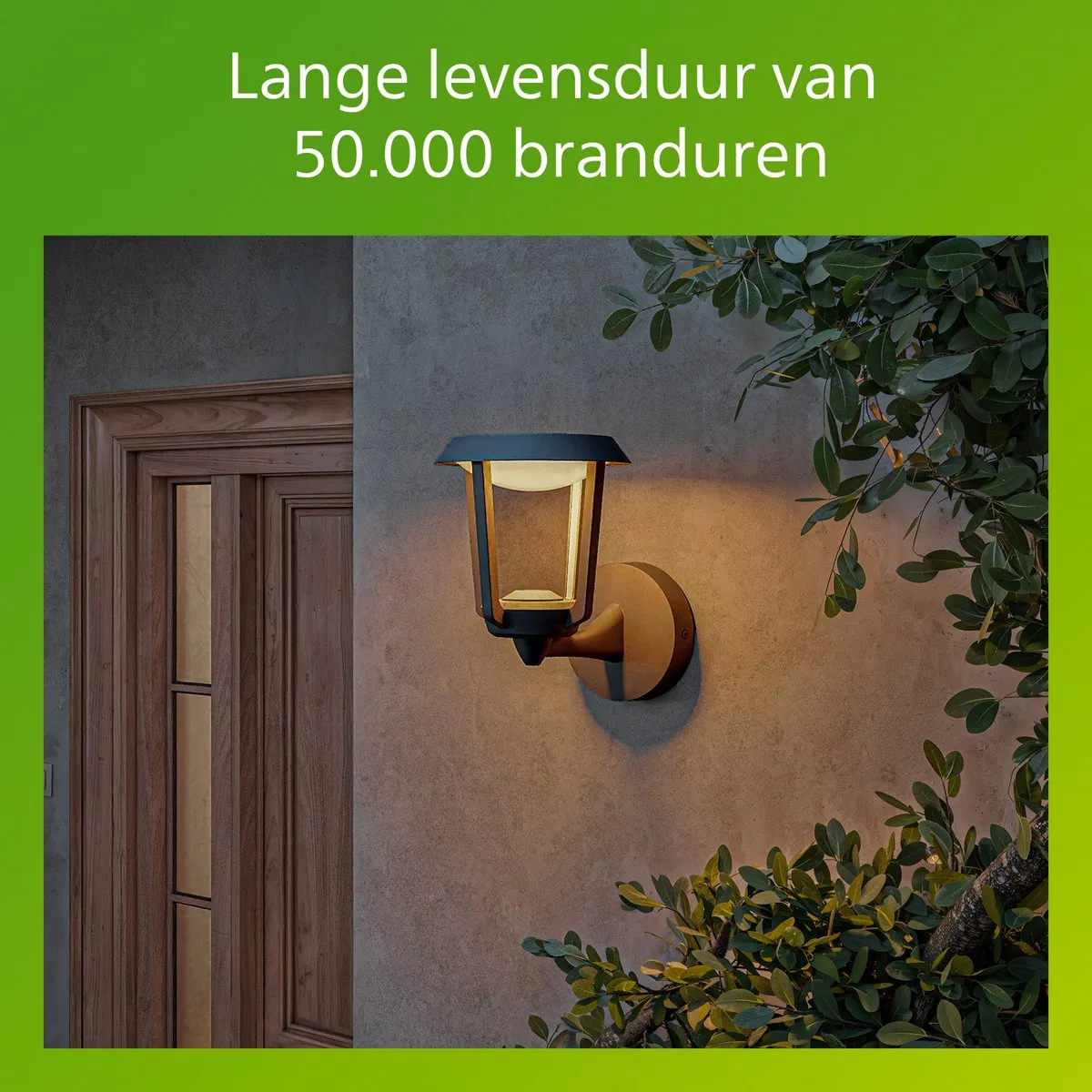 Philips Nuvy Wandlamp Buitenverlichting Schemersensor 2700K - Antraciet