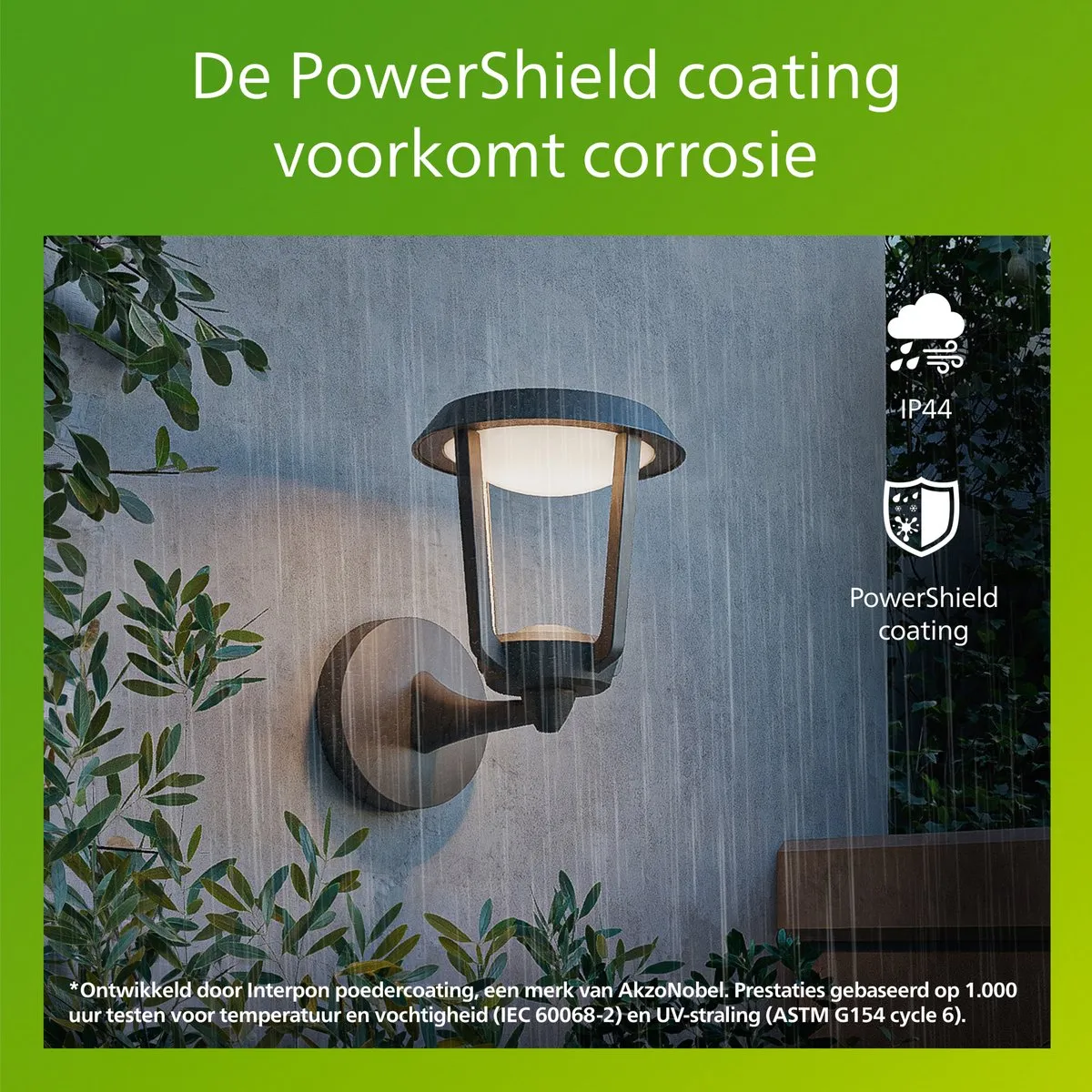 Philips Nuvy Wandlamp Buitenverlichting Schemersensor 2700K - Antraciet