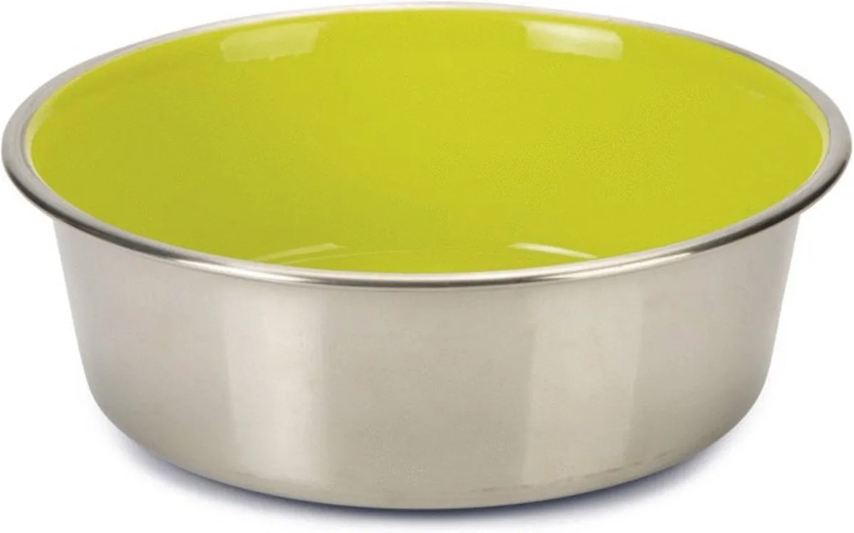 Beeztees Eetbak RVS WTF Hond Groen - Ø20x6cm