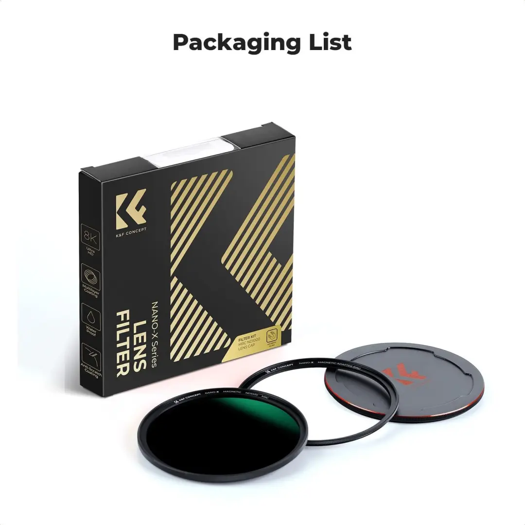 K&F Concept Magnetische ND1000 Filter 82mm - 10 Stops - afbeelding 2 van 6