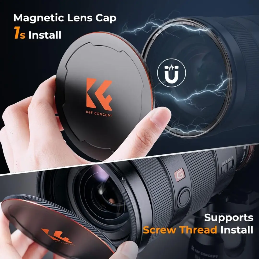 K&F Concept Nano X 1/8 Black-Mist Filter 55mm - afbeelding 3 van 6