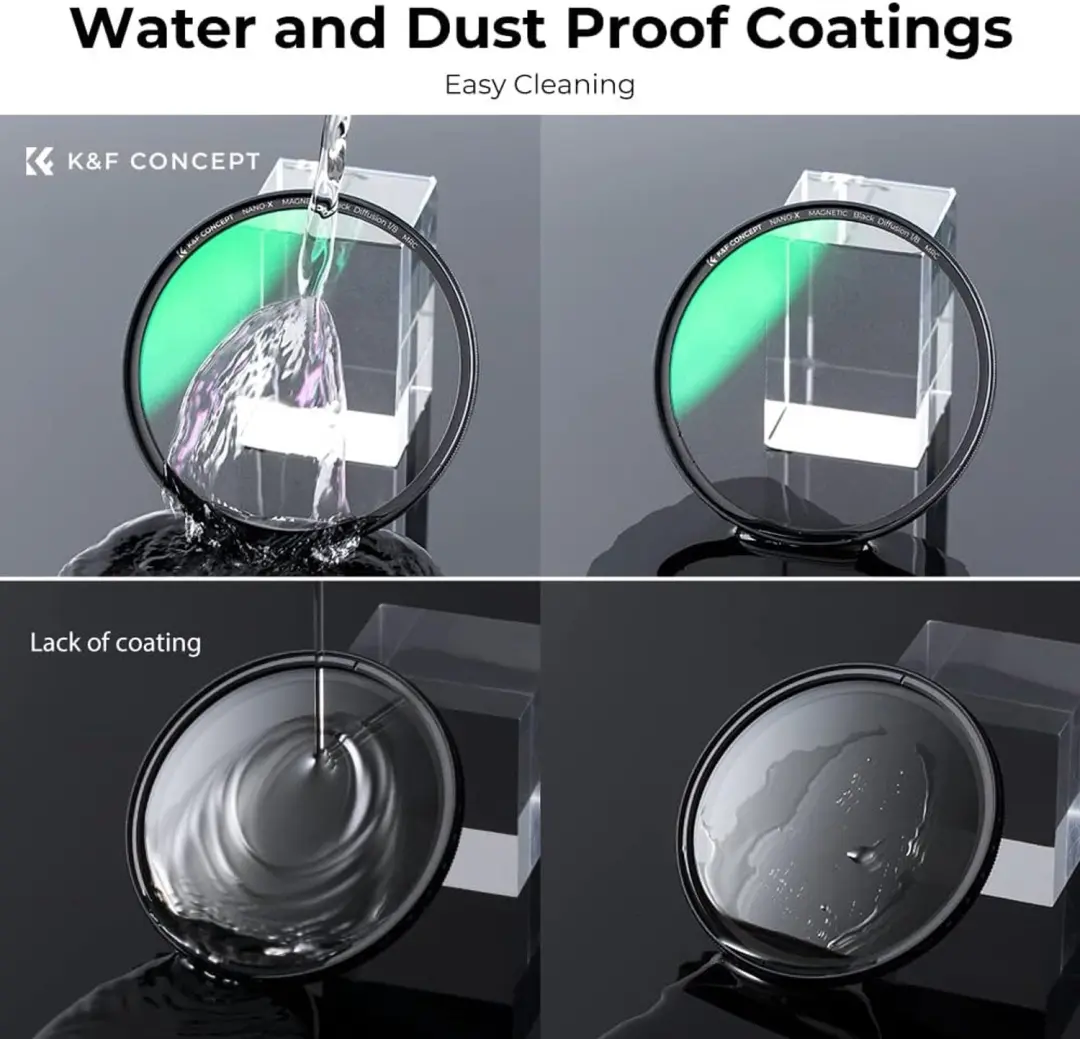 K&F Concept Nano X 1/8 Black-Mist Filter 55mm - afbeelding 5 van 6