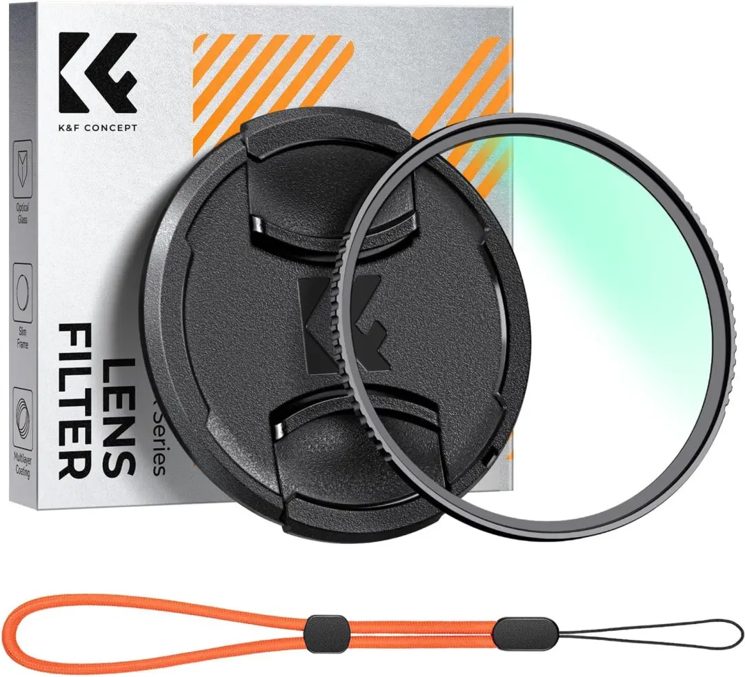 K&F CONCEPT UV Filter 82mm met Lensdop