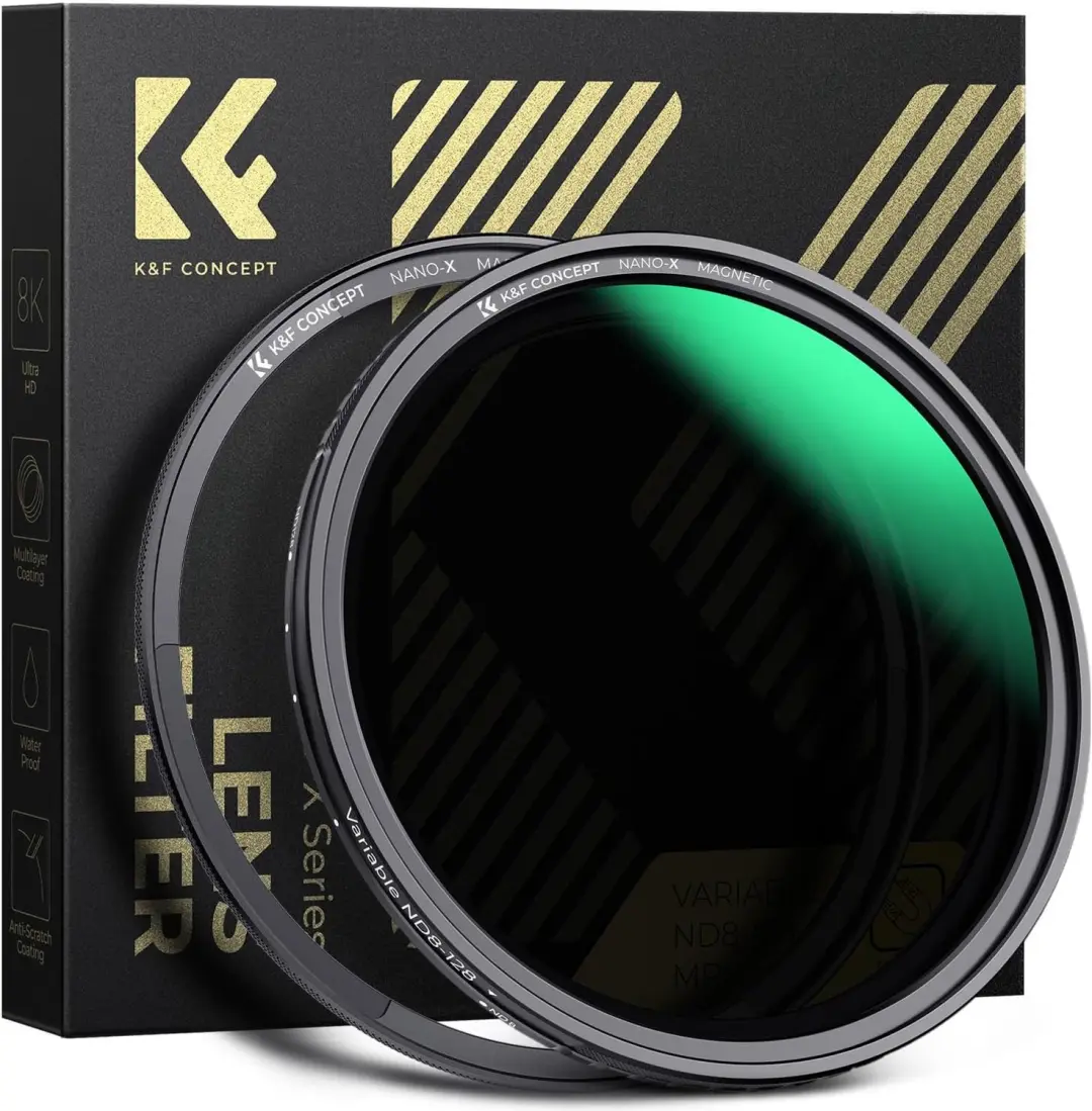 K&F CONCEPT Magnetische Variabele ND Filter 52mm (ND8-128)
